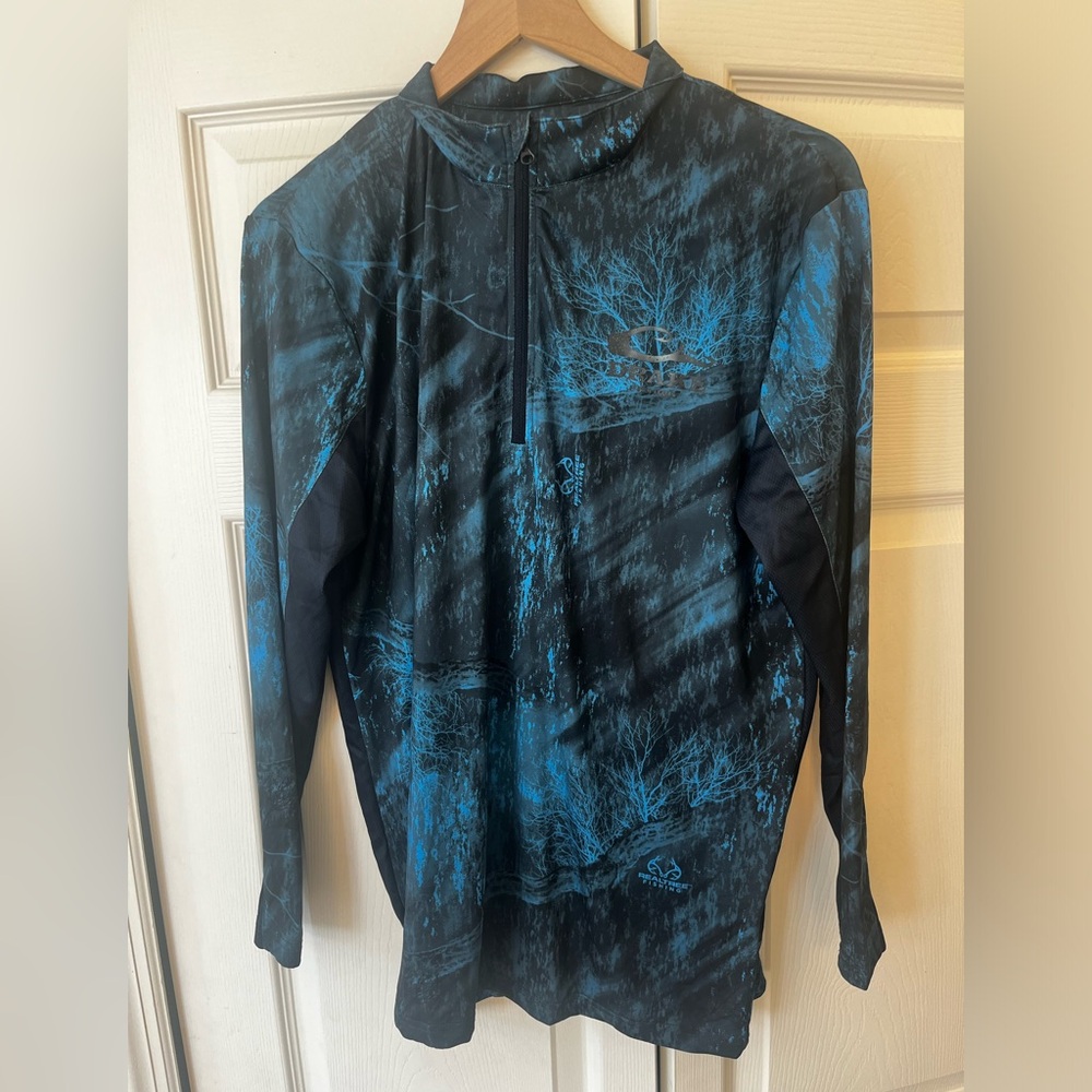 Drake real tree fishing half zip shirt - Picture 2 of 7